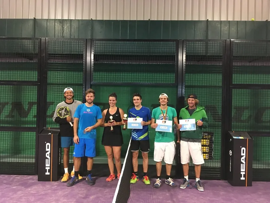 Teilnehmer eines Padelturniers 2017 in Essen