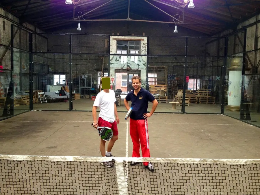 Padel bei Playthewall in Berlin, 2018